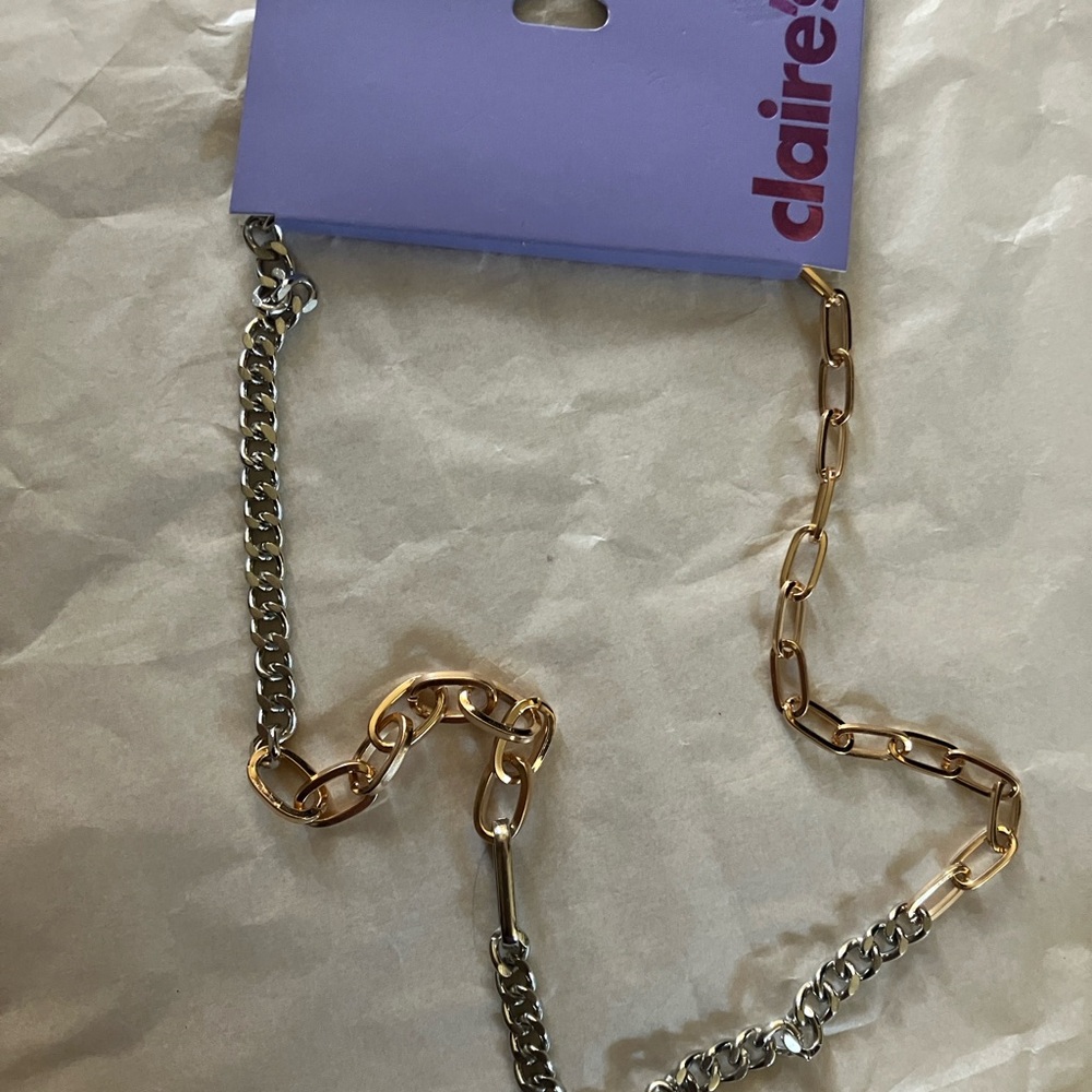 Claire's Gold and Silver Chain Necklace
